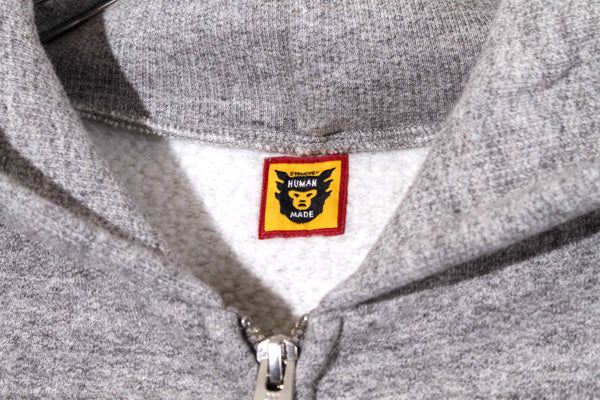 2023 Autumn/Winter HUMAN MADE Size: XL Zip-Up Hoodie in Gray HM26CS040 /● Mens