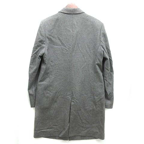 UNIQLO Wool Cashmere Chester Coat Grey Size L 178948 Ladies