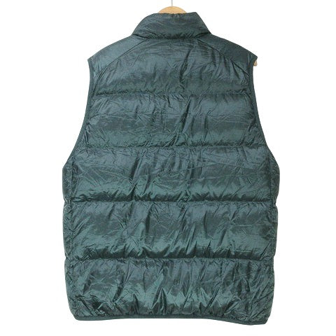 UNIQLO Excellent Condition 22AW Ultra Light Vest 311-449632 Zip-Up Nylon Stand Collar Packable L Green Green X Men's