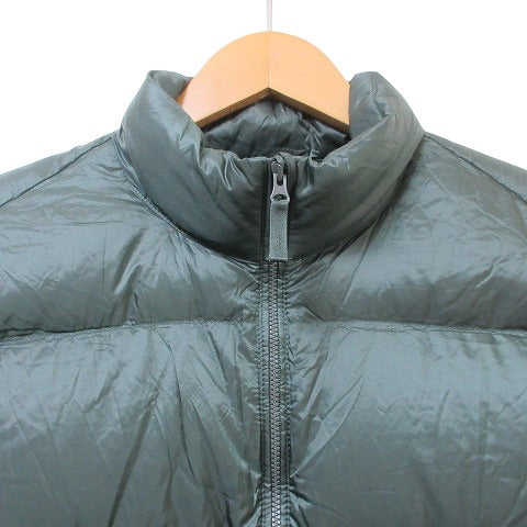UNIQLO Excellent Condition 22AW Ultra Light Vest 311-449632 Zip-Up Nylon Stand Collar Packable L Green Green X Men's