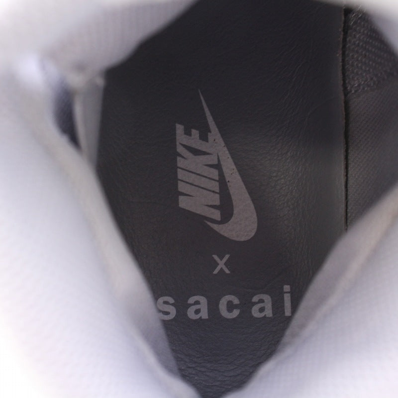 Nike Sacai Dunk High Lux Sneakers Shoes US7 24cm White Grey 776446-001 /BM Women's