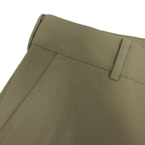 Unused UNIQLO U Wide Fit Tapered Pants Zip Fly Stretch Linen Blend Khaki Beige Size 82 Men's