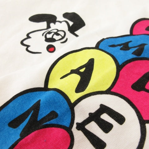 HUMAN MADE × VERDY "VICK" VICK LONG SLEEVE T-SHIRT Long T-shirt Cut and sew Print XL White / MN16 ■ GY12 Men's