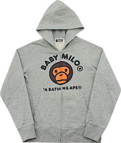 A BATHING APE 'BABY MILO' Zip Hoodie BAPE M