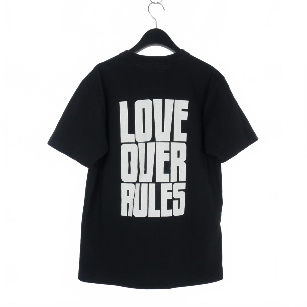 sacai 21SS HANK WILLIS THOMAS Graphic Heavyweight T-Shirt with Back Print Short Sleeve Size 2 Black Women's 21-0176S