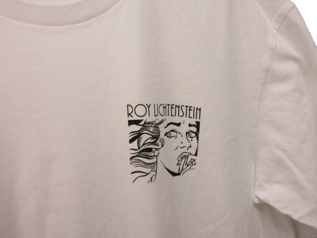 UNIQLO Roy Lichtenstein Recent Model T-shirt Short Sleeve White Back Print XL Size v071153 0726 Men's