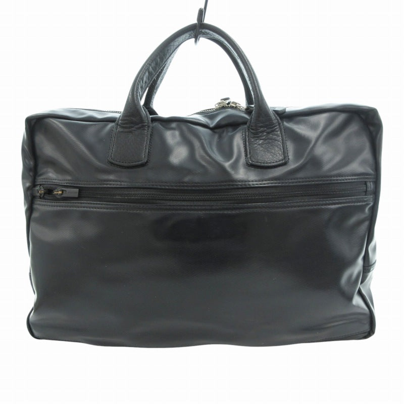PORTER REAL Briefcase Business Bag with Round Zipper Black /HO 0402 Men's