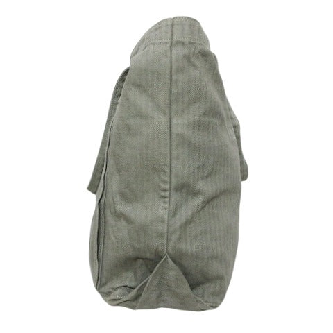 PORTER PAGE Page Tote Bag Herringbone Shoulder Bag Washed Product Treatment Khaki Unisex Cross Men's Women's