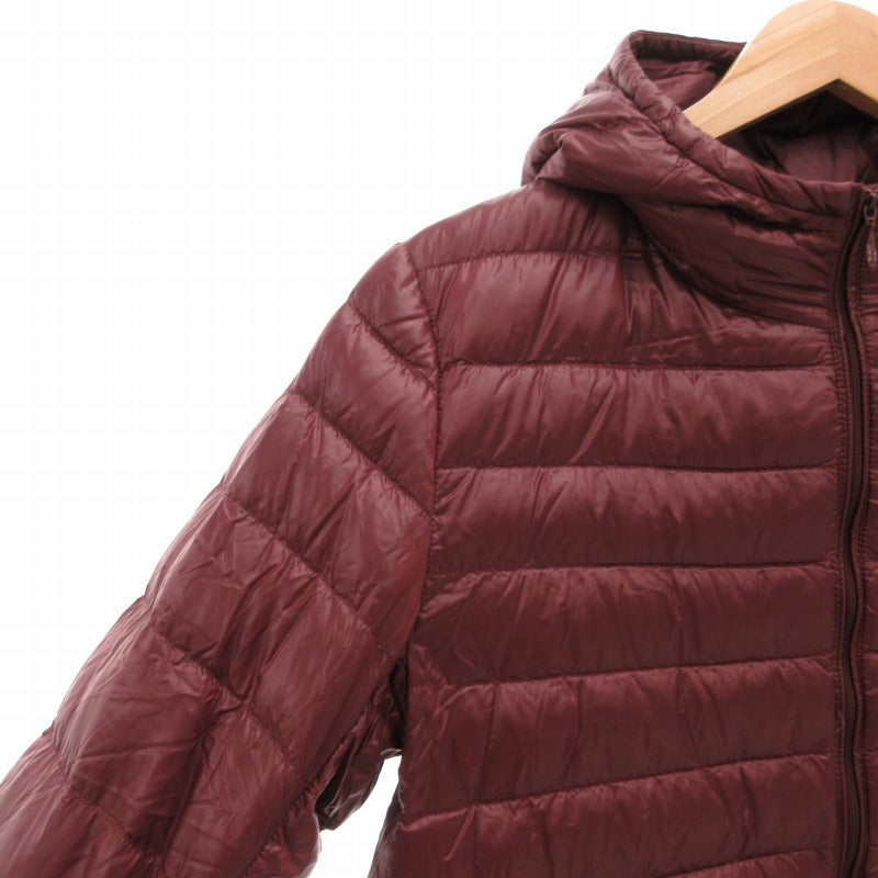 UNIQLO Ultra Light Down Jacket with Hood 217-072646 Burgundy