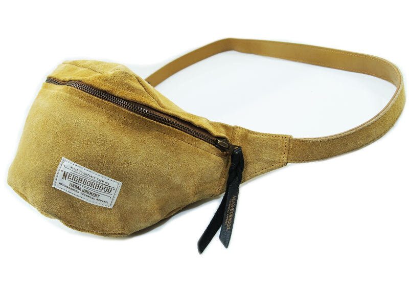 NEIGHBORHOOD×PORTER Suede Shoulder Bag Leather Porter Pouch Beige Neighborhood