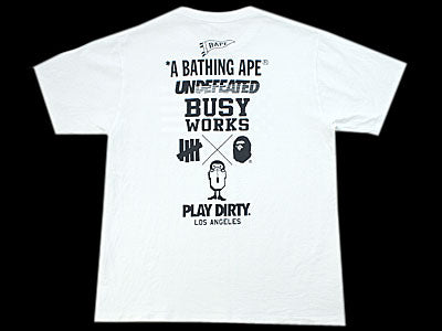 A BATHING APE×UNDEFEATED 'LOS ANGELES FLAG TEE' T-shirt M UNDEFEATED BAPE A BATHING APE