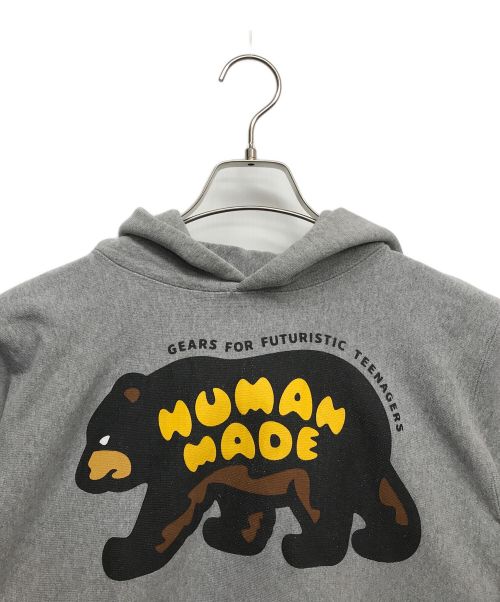 Bear Print Pullover Hoodie