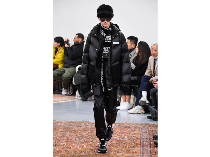 NIKE × SACAI Men's NRG RH Down Parka Jacket, Black