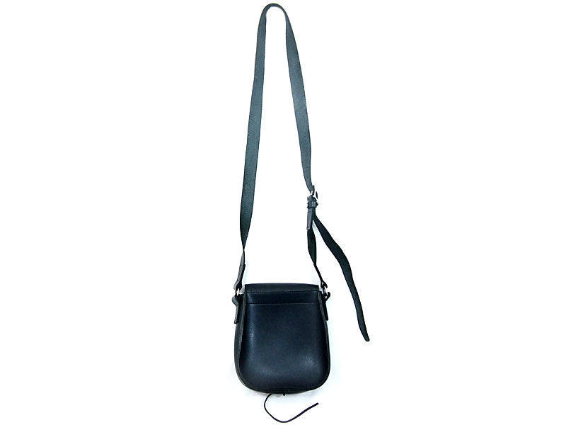 Rock Steady × PORTER All-Leather Shoulder Bag, Black Genuine Leather by Porter