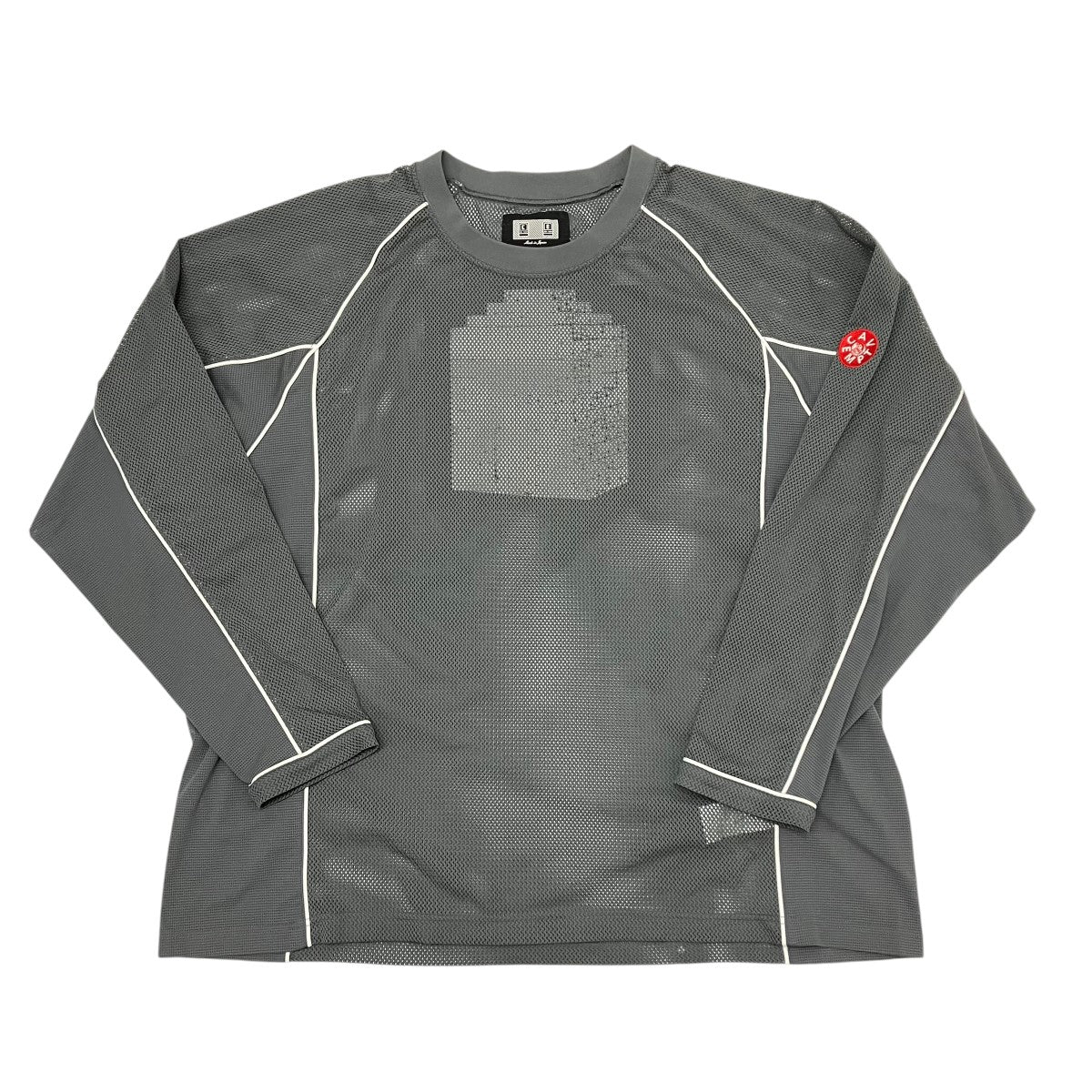 cavempt Mesh Raglan Color Long Sleeve Cut-and-Sew