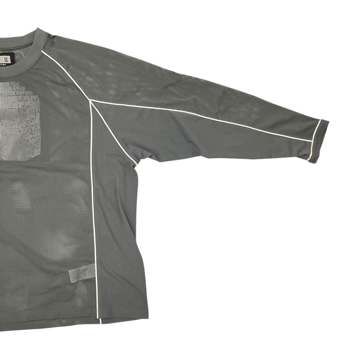 cavempt Mesh Raglan Color Long Sleeve Cut-and-Sew