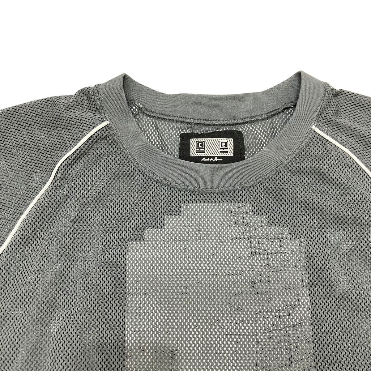 cavempt Mesh Raglan Color Long Sleeve Cut-and-Sew