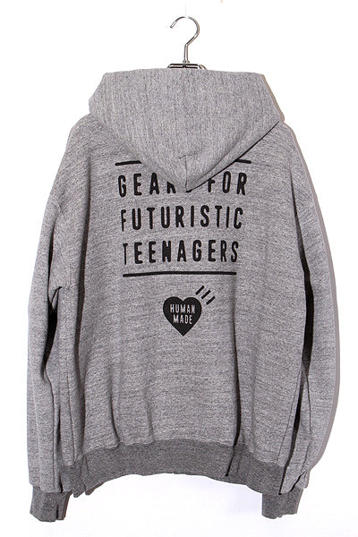 2023 Autumn/Winter HUMAN MADE Size: XL Zip-Up Hoodie in Gray HM26CS040 /● Mens