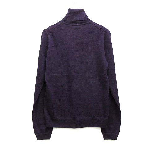 UNIQLO Extra Fine Merino Turtleneck Sweater Long Sleeve Wool Knit Purple Women's Size M