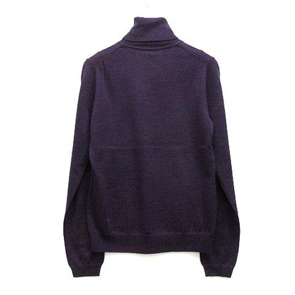UNIQLO Extra Fine Merino Turtleneck Sweater Long Sleeve Wool Knit Purple Women's Size M