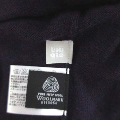 UNIQLO Extra Fine Merino Turtleneck Sweater Long Sleeve Wool Knit Purple Women's Size M