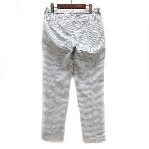 UNIQLO Dry-EX Easy Pants Seersucker Stripe Blue White Men's Size S 168828