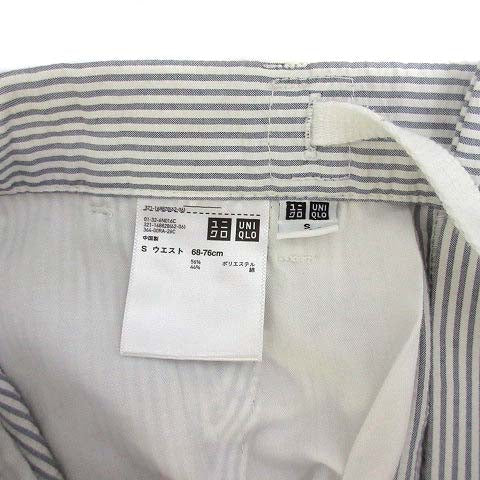 UNIQLO Dry-EX Easy Pants Seersucker Stripe Blue White Men's Size S 168828
