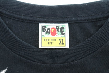A BATHING APE BAPE Heavy Metal Tee Short Sleeve T-Shirt XL Black Second-Hand Vector 240823 Men's