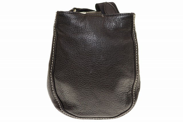 PORTER CISCO SHOULDER BAG (S) BLACK Cisco Shoulder Bag Leather Black [Branded Used Vector] [Used] ●▲250420 Men's