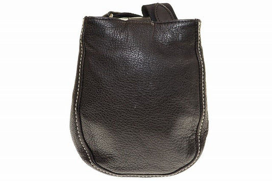 PORTER CISCO SHOULDER BAG (S) BLACK Cisco Shoulder Bag Leather Black [Branded Used Vector] [Used] ●▲250420 Men's