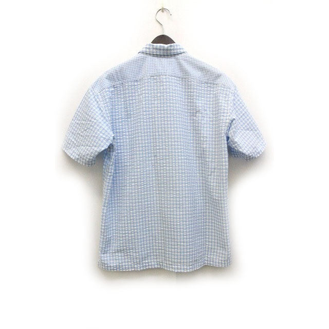 UNIQLO × JW Anderson Seersucker Shirt Check Pattern Short Sleeve /Z Men's