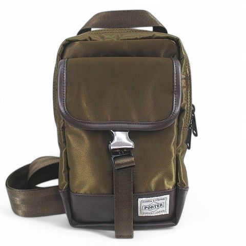 PORTER sac's bar Collaboration Body Bag Shoulder Bag Khaki Brown Made in Japan Men's Women's