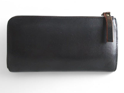 PORTER Long Wallet 187-01347 FILM Cowhide L-shaped Zipper Black Men's