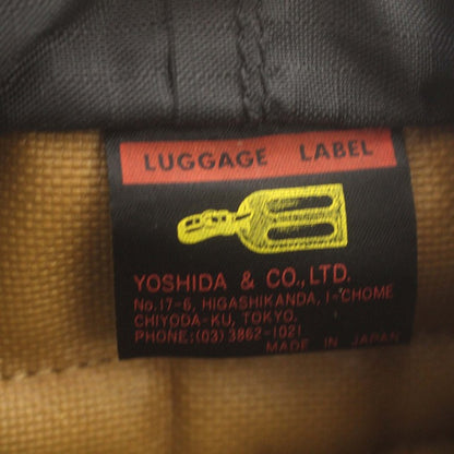 PORTER Luggage Label Backpack Rucksack PVC Yoshida Kaban Beige /☆G Men's