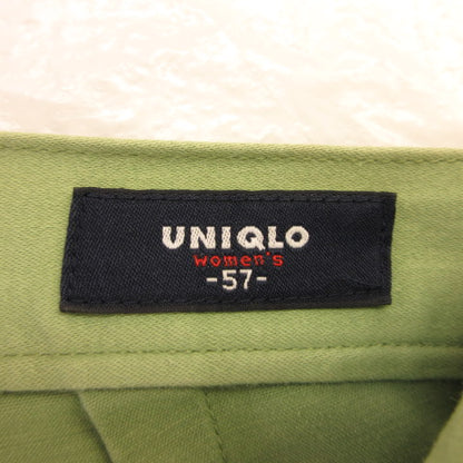 UNIQLO Women's Sabrina Pants Cropped Stretch Lime 57 *T626