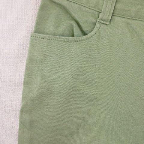 UNIQLO Women's Sabrina Pants Cropped Stretch Lime 57 *T626