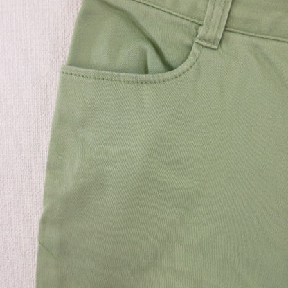UNIQLO Women's Sabrina Pants Cropped Stretch Lime 57 *T626