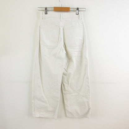 UNIQLO Wide Fit Curve Jeans, Denim Pants, Long, Off-White, Women's