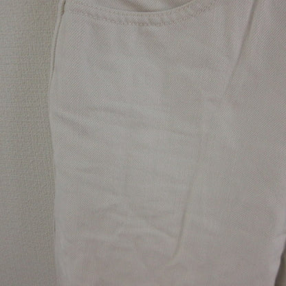 UNIQLO Wide Fit Curve Jeans, Denim Pants, Long, Off-White, Women's