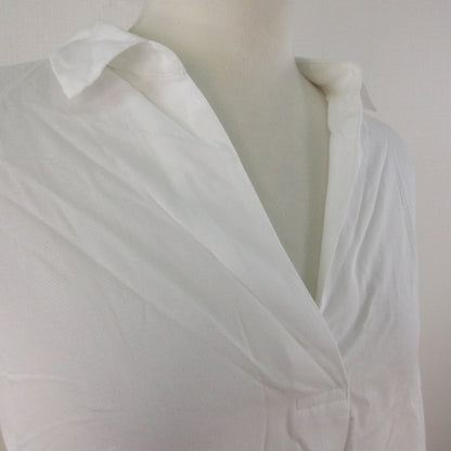 UNIQLO Shirt Blouse Long Sleeve Skipper White XL *T614 Women's