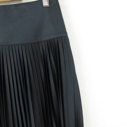UNIQLO U Pleated Midi Skirt Navy Blue 58 *A498 Women's