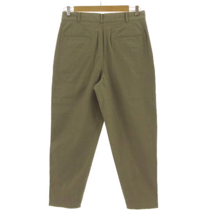 Unused UNIQLO U Wide Fit Tapered Pants Zip Fly Stretch Linen Blend Khaki Beige Size 82 Men's