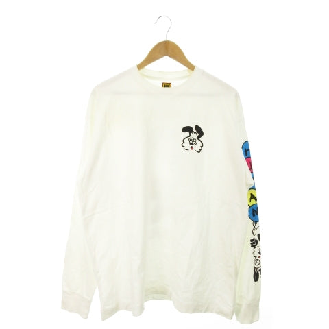 HUMAN MADE × VERDY "VICK" VICK LONG SLEEVE T-SHIRT Long T-shirt Cut and sew Print XL White / MN16 ■ GY12 Men's