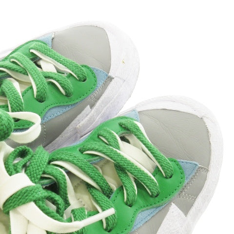 Nike NIKE × sacai Sacai Blazer Low Sneakers Shoes Low Cut Logo 28.5cm Green DD1877-001 /MN1 ■GY19 Men's