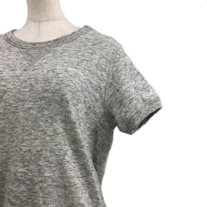 UNIQLO INES DE LA FRESSANGE Sweatshirt Pullover Crew Neck Heathered Short Sleeve Size L Grey Women's