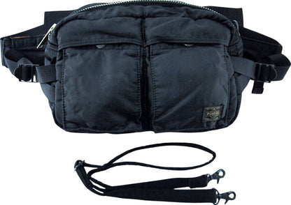 PORTER 'TANKER 2WAY WAIST BAG' Waist Bag Body Bag with Shoulder Strap, Porter Tanker, Yoshida Bag, Black