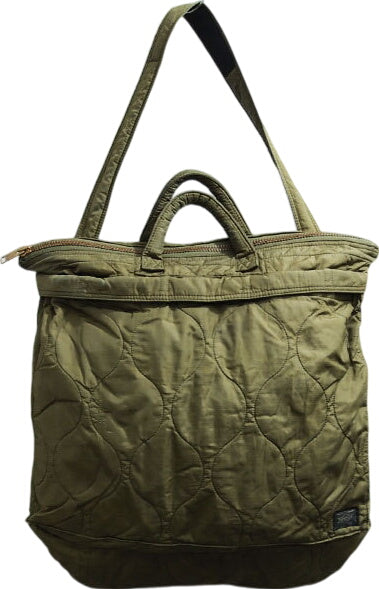 Shimashi Signed NEIGHBORHOOD×PORTER 'MIL TANKER HELMET BAG' Helmet Bag Tanker Olive Porter Neighborhood