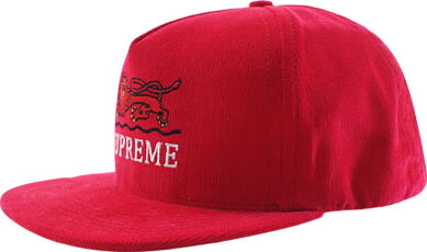 Supreme 'Supporter 5 Panel Cap' Cap Lion Corduroy Supreme