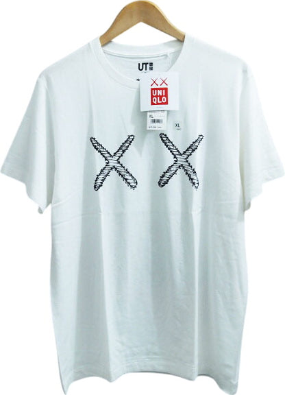 UNIQLO UT x KAWS Logo Graphic SKELETON T-Shirt Skeleton Early 2016 UNIQLO KAWS Collaboration WHITE White