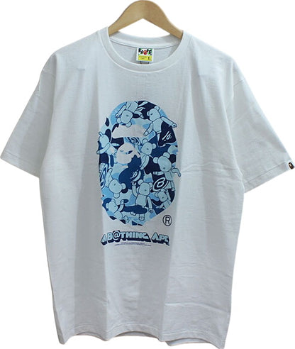 MEDICOM TOY x A BATHING APE BE@RBRICK BAPE BE@R TEE T-shirt Ape Bearbrick XL White